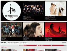 Tablet Screenshot of ishtarmusic.com